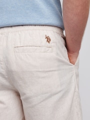 U.S. Polo Assn. Natural Mens Blend Drawstring Shorts - Image 5 of 9