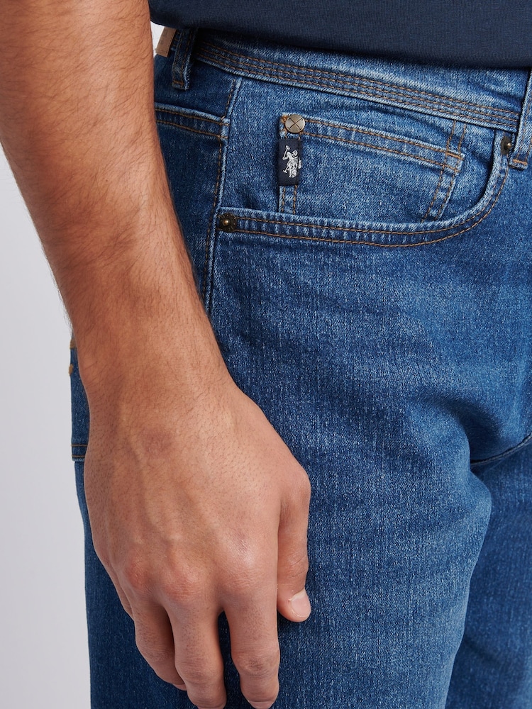 U.S. Polo Assn. Blue Mens Classic Fit Jeans - Image 4 of 10