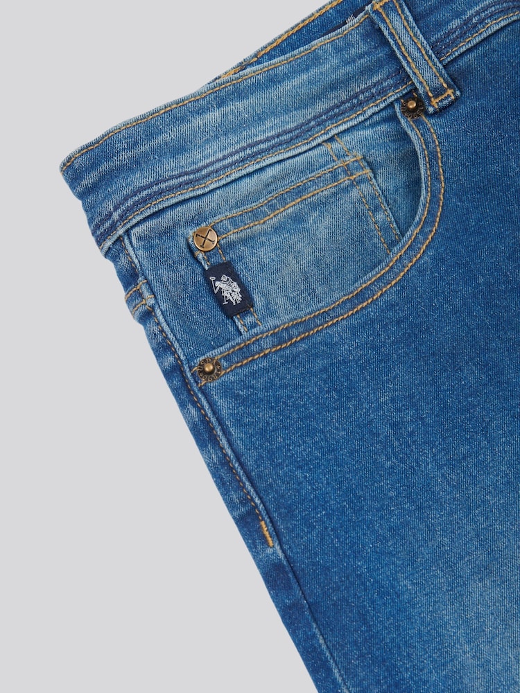 U.S. Polo Assn. Blue Mens Classic Fit Jeans - Image 9 of 10
