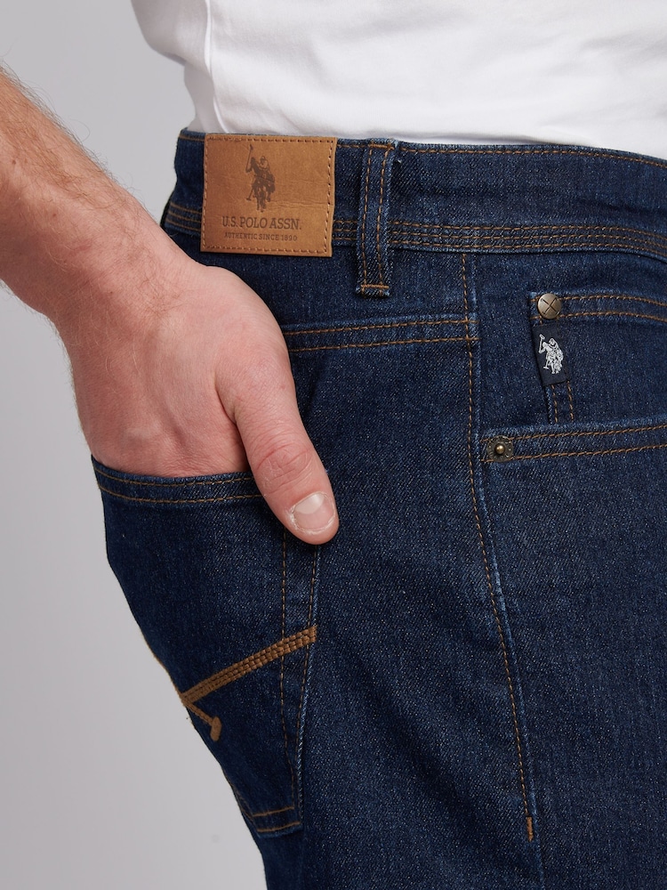 U.S. Polo Assn. Sky Blue Mens Classic Fit Jeans - Image 4 of 8