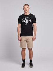 Schwarz - U.S. Polo Assn. Mens Graphic Print 100% Cotton T-Shirt - Bild 2 von 6