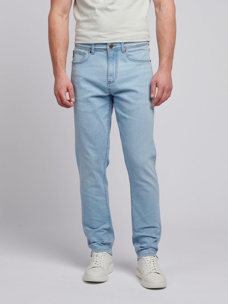 Голубой - U.S. Polo Assn. Mens Classic Fit Jeans - Изображение 1 из 9