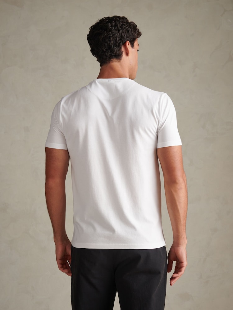 U.S. Polo Assn. White Mens Graphic Print 100% Cotton T-Shirt - Image 4 of 4 U.S. Polo Assn. White Mens Graphic Print 100% Cotton T-Shirt - Image 4 of 4