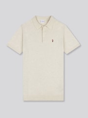 لون طبيعي - من U.S. Polo Assn. قميص بولو قطن ممشط 100% للرجال - صورة 5 من 7
