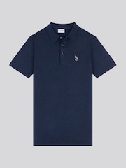 U.S. Polo Assn. Blue Mens Combed 100% Cotton Polo Shirt - Image 5 of 7