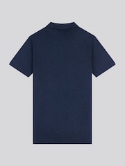 U.S. Polo Assn. Blue Mens Combed 100% Cotton Polo Shirt - Image 6 of 7