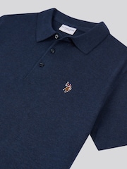 U.S. Polo Assn. Blue Mens Combed 100% Cotton Polo Shirt - Image 7 of 7