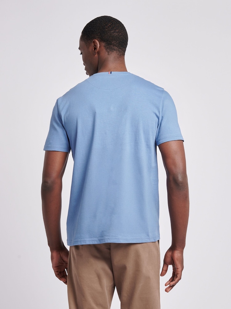 U.S. Polo Assn. Blue Mens Double Horsemen Pocket 100% Cotton T-Shirt - Image 2 of 10 U.S. Polo Assn. Blue Mens Double Horsemen Pocket 100% Cotton T-Shirt - Image 2 of 10