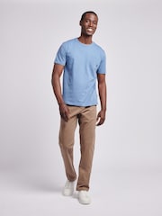 U.S. Polo Assn. Blue Mens Double Horsemen Pocket 100% Cotton T-Shirt - Image 3 of 10