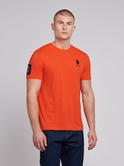 Оранжевый - US Polo Assn. Футболка мужская Regular Fit Player 3 из 100% хлопка - Image 1 of 7
