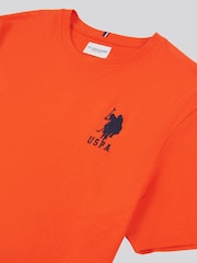 Оранжевый - US Polo Assn. Футболка мужская Regular Fit Player 3 из 100% хлопка - Image 7 of 7