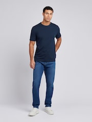 U.S. Polo Assn. Nay Blue Mens Double Horsemen Pocket 100% Cotton T-Shirt - Image 3 of 9