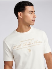 Associação de Polo dos EUA. Camiseta masculina premium gráfica 100% cotton - Imagem 2 de 7