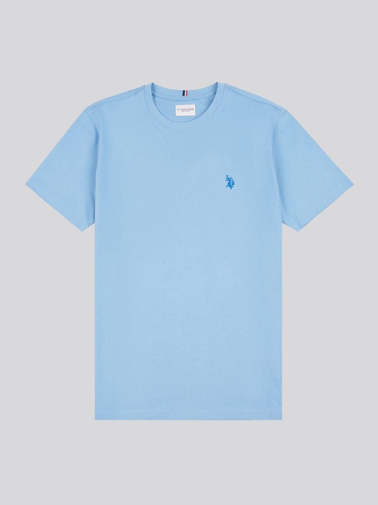 U.S. Polo Assn. Indigo Blue Mens Regular Fit Double Horsemen 100% Cotton T-Shirt - Image 6 of 8