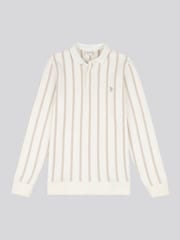 US Polo Assn. Мужская трикотажная рубашка в вертикальную полоску из 100% хлопка - Изображение 5 из 7