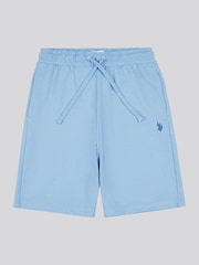 U.S. Polo Assn Blue Mens Double Horsemen Sweat 100% Cotton Shorts - Image 6 of 8