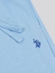 U.S. Polo Assn Blue Mens Double Horsemen Sweat 100% Cotton Shorts - Image 8 of 8