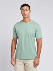 Светло-зеленый - U.S. Polo Assn. Mens Regular Fit Double Horsemen 100% Cotton T-Shirt - Image 1 of 7