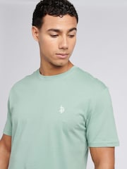Светло-зеленый - U.S. Polo Assn. Mens Regular Fit Double Horsemen 100% Cotton T-Shirt - Image 2 of 7