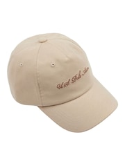 U.S. Polo Assn. Natural Mens Script Logo Jersey 100% Cotton Cap - Image 1 of 4