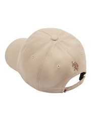 U.S. Polo Assn. Natural Mens Script Logo Jersey 100% Cotton Cap - Image 2 of 4