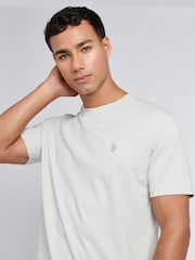 Светло-серый - U.S. Polo Assn. Mens Regular Fit Double Horsemen 100% Cotton T-Shirt - Image 2 of 8
