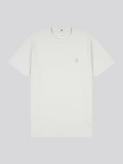 Светло-серый - U.S. Polo Assn. Mens Regular Fit Double Horsemen 100% Cotton T-Shirt - Image 7 of 8