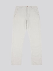U.S. Polo Assn. Grey Mens Seersucker Woven 100% Cotton Trousers - Image 6 of 8