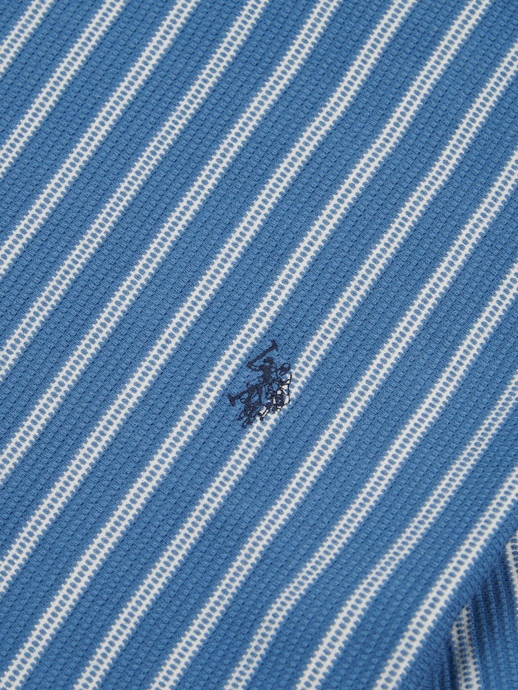 US Polo Assn. Мужская вертикальная текстурированная футболка - Image 7 of 7