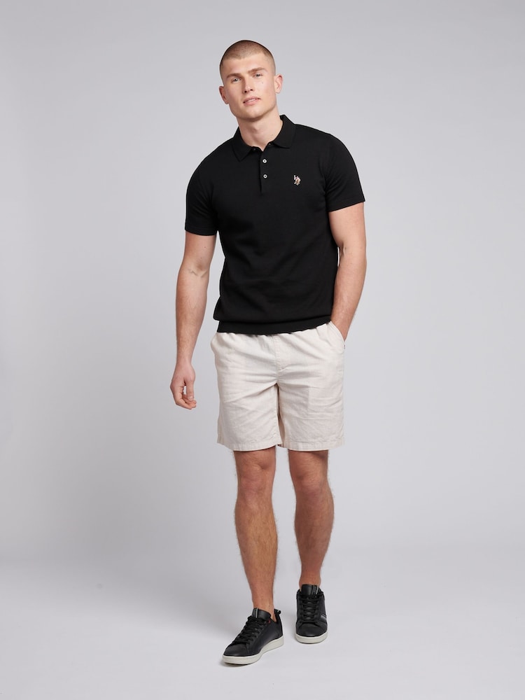 U.S. Polo Assn. Black Mens Combed 100% Cotton Polo Shirt - Image 3 of 7