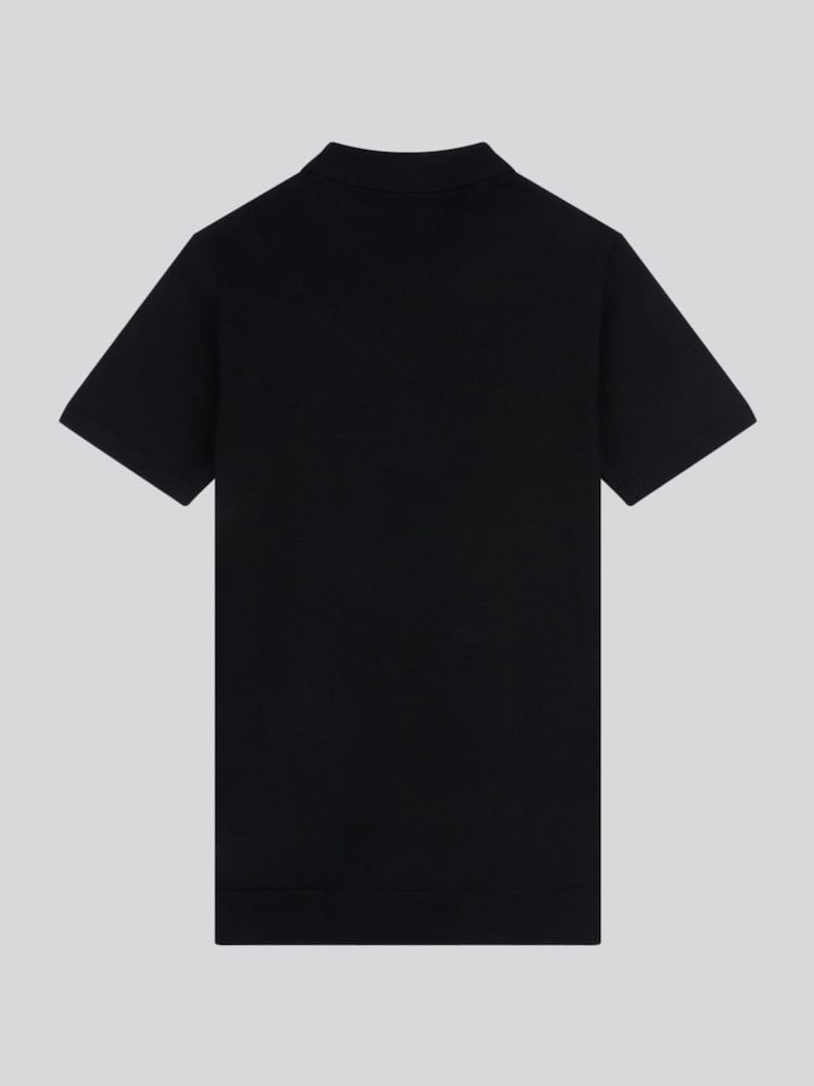 U.S. Polo Assn. Black Mens Combed 100% Cotton Polo Shirt - Image 6 of 7