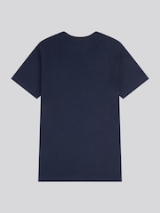 Синий - U.S. Polo Assn Mens Vertical Texture 100% Cotton T-Shirt - Image 7 of 8