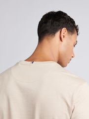 Бежевый - U.S. Polo Assn. Mens Regular Fit Double Horsemen 100% Cotton T-Shirt - Image 5 of 8