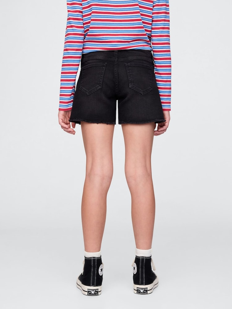 Gap Black Midi Denim Shorts (5-13yrs) - Image 2 of 5