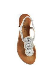 Lunar Silver Silvia Sandals - Image 5 of 6