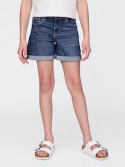 Gap Blue Denim Midi Shorts (5-13yrs) - Image 1 of 5