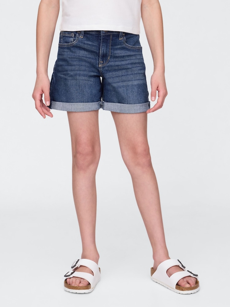Gap Blue Denim Midi Shorts (5-13yrs) - Image 1 of 5