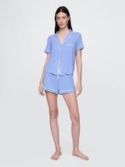 Blauw - Gap - Modal pyjamashorts - Image 1 of 3