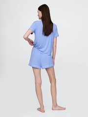 Blauw - Gap - Modal pyjamashorts - Image 2 of 3