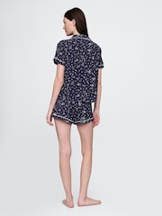 Marineblauw met bloemenprint - Gap - Modal pyjamashorts - Image 2 of 4
