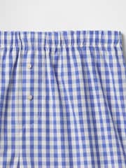 Azul - Pantalones cortos de popelina de algodón de cuadros de Gap - Imagen 4 de 4