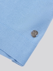 U.S. Polo Assn Blue Womens Mock Neck Sleeveless Knit Jumper - Image 7 of 7