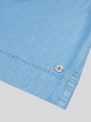 U.S. Polo Assn Blue Womens Chambray Swing  Vest - Image 8 of 9