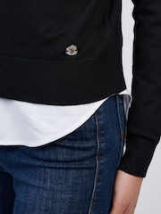 U.S. Polo Assn Black Womens Crew Neck Jumper - Image 2 of 4