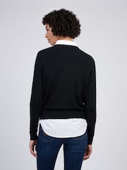 U.S. Polo Assn Black Womens Crew Neck Jumper - Image 4 of 4