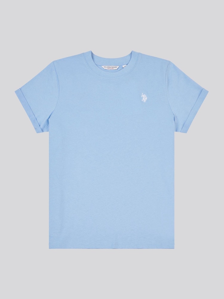 U.S. Polo Assn. dark blue Womens Crew Neck Double Horsemen T-Shirt - Image 5 of 7
