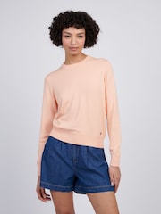 U.S. Polo Assn Orange Womens Crew Neck Jumper - Image 1 of 7