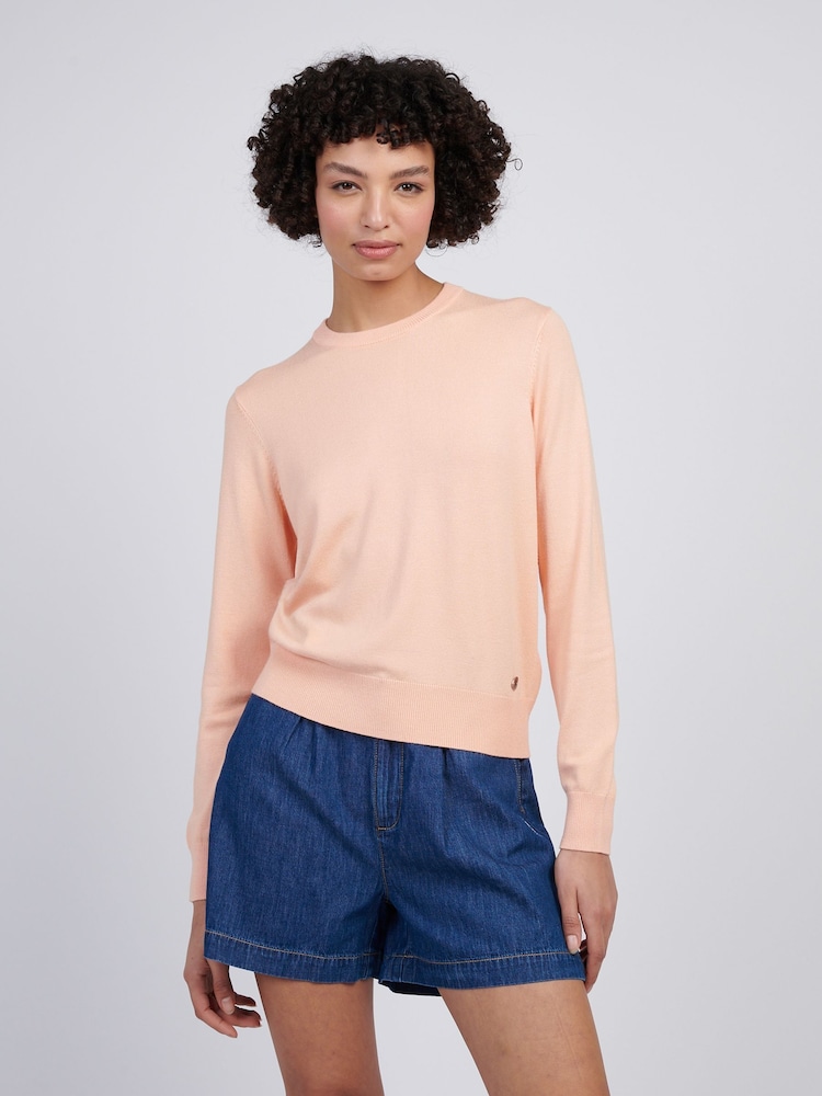 U.S. Polo Assn Orange Womens Crew Neck Jumper - Image 1 of 7