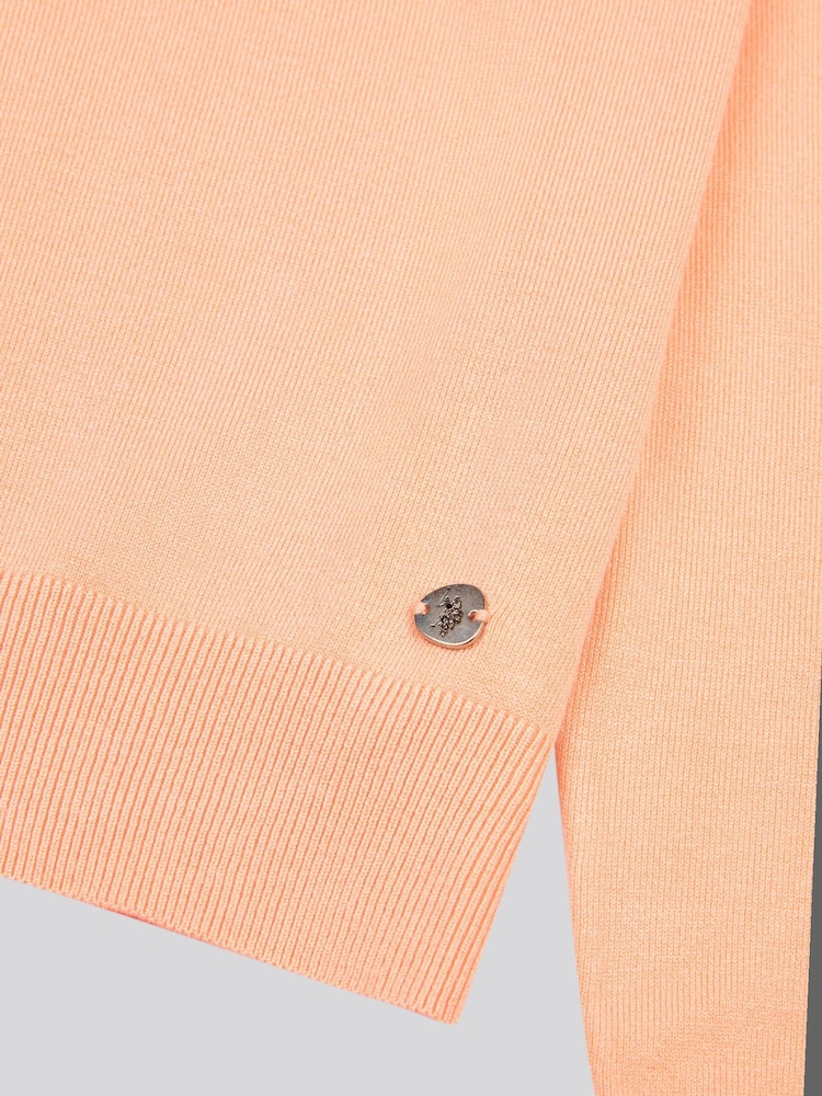U.S. Polo Assn Orange Womens Crew Neck Jumper - Image 7 of 7