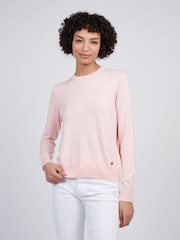 U.S. Polo Assn Pink Womens Crew Neck Jumper - Image 1 of 4